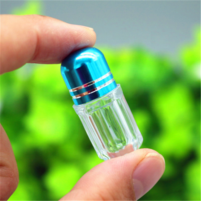 Mini Single Capsule Bottles plástico vacío para el rinoceronte 69 cápsulas de la atención sanitaria