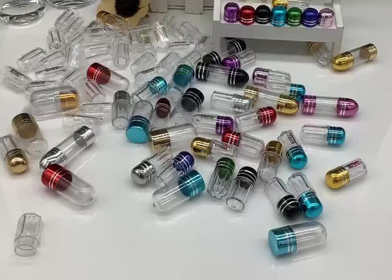 Botellas de empaquetado de la pequeña de la píldora del OEM cápsula plástica de los envases 14m m