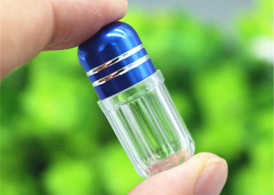 botellas 5g Mini Pill Cases cilíndrico de la medicina del plástico transparente de 56m m
