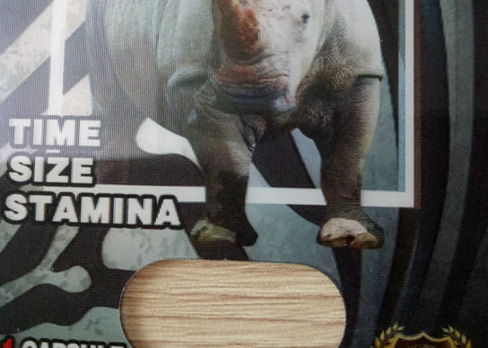 Rinoceronte 69 cápsulas del paquete de ampolla