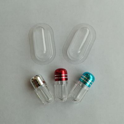 Botellas de píldora plásticas vacías del SGS 13m m una forma de la bala de la cápsula