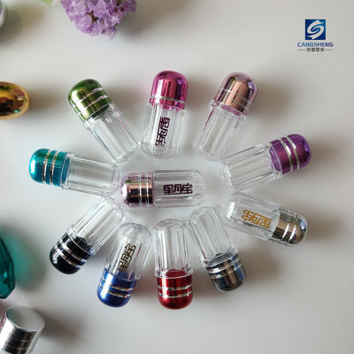 La sola cápsula hexagonal embotella la botella de píldoras del rinoceronte 2g de 12m m