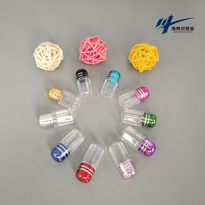 botellas de píldora farmacéuticas del plástico transparente de 15m m Mini Pill Cases 2g
