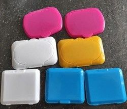 Tapas mojadas impermeables del trapo del bebé de Flip Lid FDA 65m m Repurpose del tejido