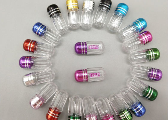 la píldora plástica vacía de 12m m picosegundo encapsula las botellas de empaquetado de la sola cápsula de la píldora
