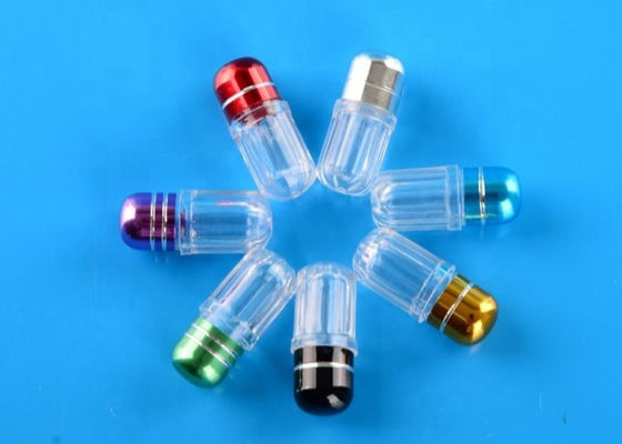 la cápsula plástica 1g embotella el poliestireno redondo Mini Pill Bottles