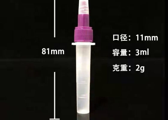 el polipropileno 3ml plástico embotella reactivo la prueba médica