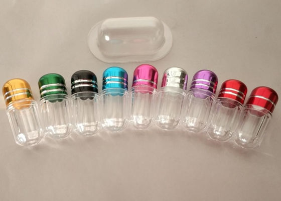 botella plástica de 3g Mini Plastic Capsule Bottles ISO9001 con el casquillo del metal