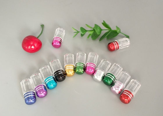 botellas de empaquetado de la pequeña de la píldora de 3ml picosegundo de los envases de la bala cápsula plástica de la forma
