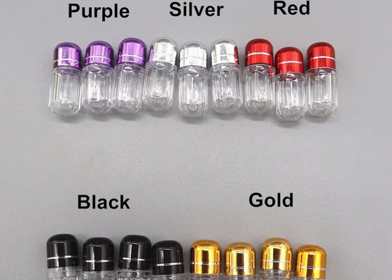 Botellas de empaquetado de la cápsula plástica del oro 2g con el casquillo de corona del metal