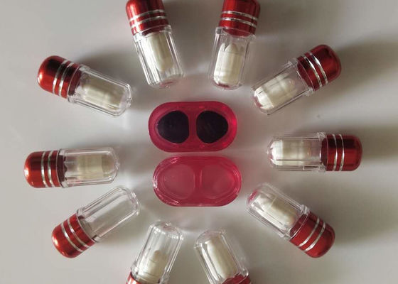 Cápsulas vacías del solo de la píldora claro hexagonal 2ml del envase 13m m