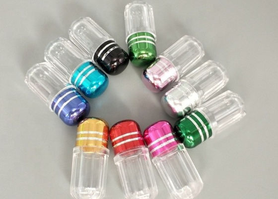 Cápsulas vacías del solo de la píldora claro hexagonal 2ml del envase 13m m