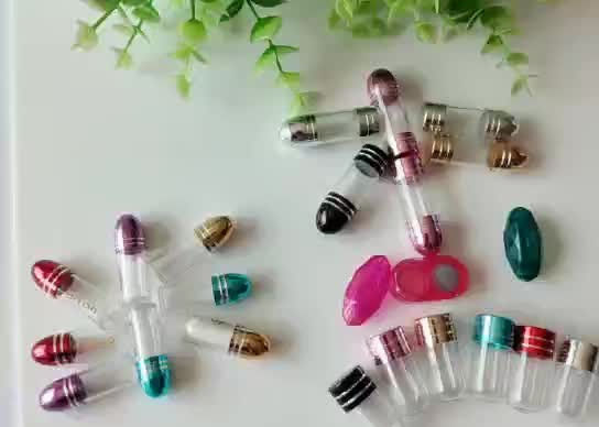 Cápsulas vacías del solo de la píldora claro hexagonal 2ml del envase 13m m