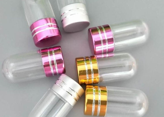 Cápsula de las botellas de píldora del claro ISO9001 sola 2ml con el casquillo del metal