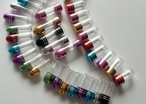 Botellas de píldora del plástico transparente de las botellas de píldora del polipropileno del rosa pequeñas 10ml