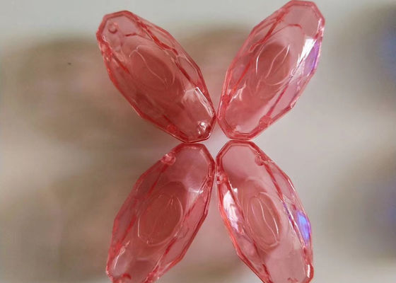 Botellas de píldora del plástico transparente de las botellas de píldora del polipropileno del rosa pequeñas 10ml