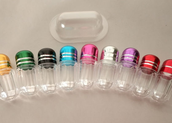 Botellas de píldora del plástico transparente de las botellas de píldora del polipropileno del rosa pequeñas 10ml