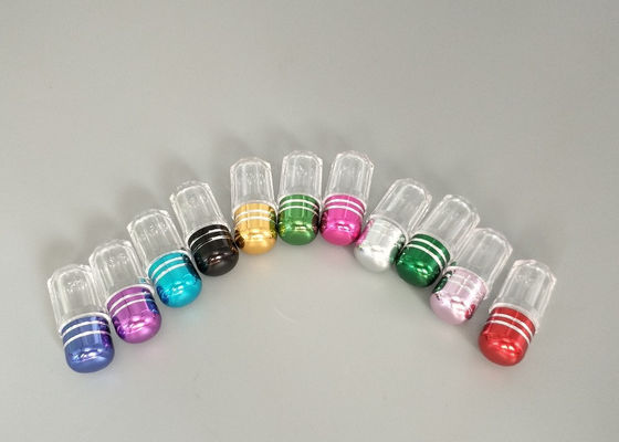 botellas de píldora plásticas vacías claras de oro del OEM de las botellas de píldora 3ml