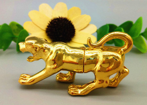 Cápsulas de aluminio del oro del rinoceronte de las botellas de píldora del claro de la forma 1g del leopardo