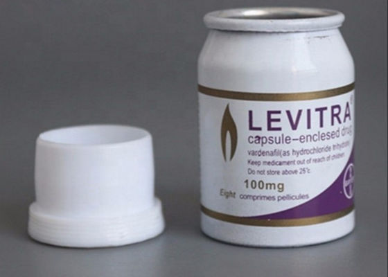 botellas de aluminio del empaquetado farmacéutico 100g con los casquillos del PE