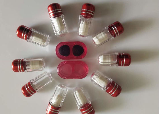 Botellas de píldora plásticas vacías del SGS 13m m una forma de la bala de la cápsula