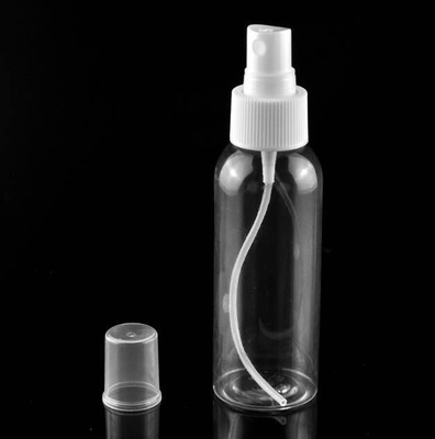 Botella vacía del espray del plástico transparente del repuesto 100ml del polietileno